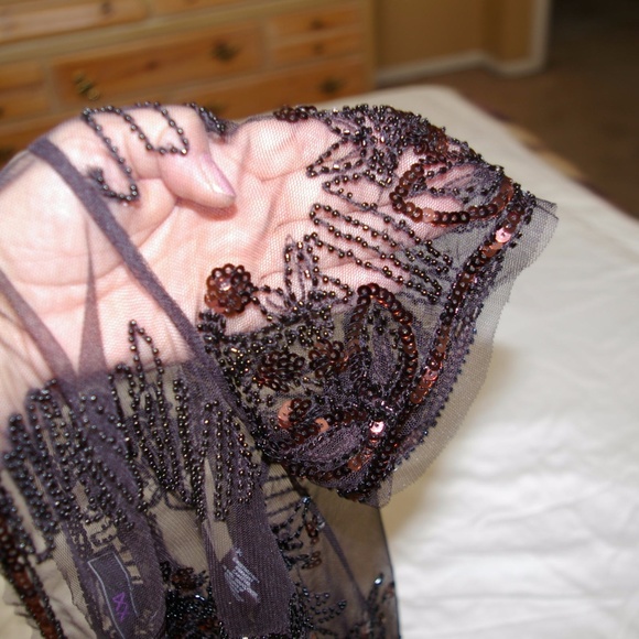 Beautiful Women's Sequin Short sleeve  Top Cover - Picture 5 of 6